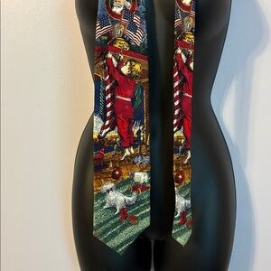 TANGO by Max Raab Vintage Americana Series Hanging His Stocking With Care Tie